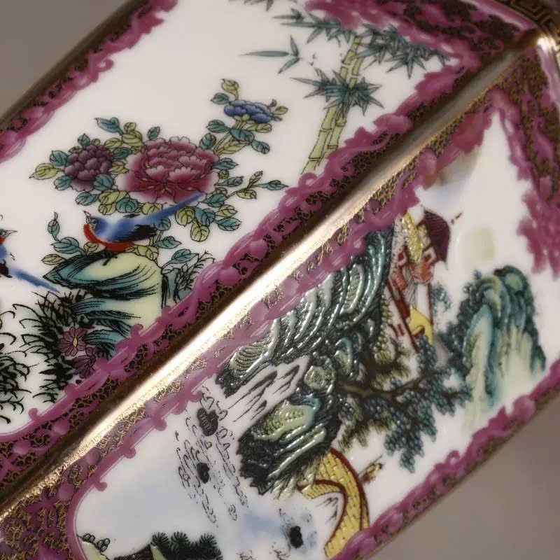  Bình Đa Giác Hồng Tía Men Lạ Sưu Tầm BKCECN-9495 