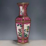  Bình Đa Giác Hồng Tía Men Lạ Sưu Tầm BKCECN-9496 