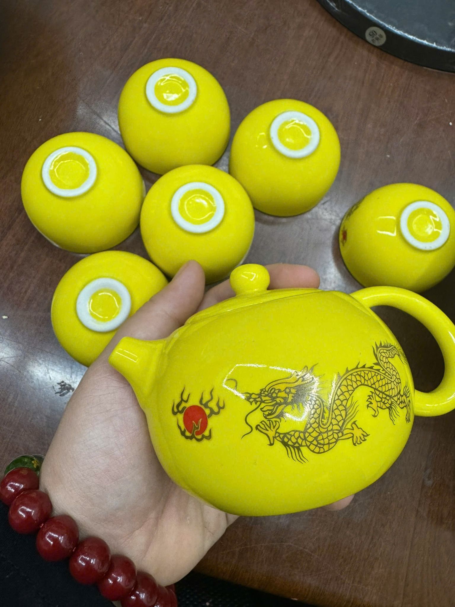  Bộ ấm trà Rồng Hoàng Kim BKCECN-9504 