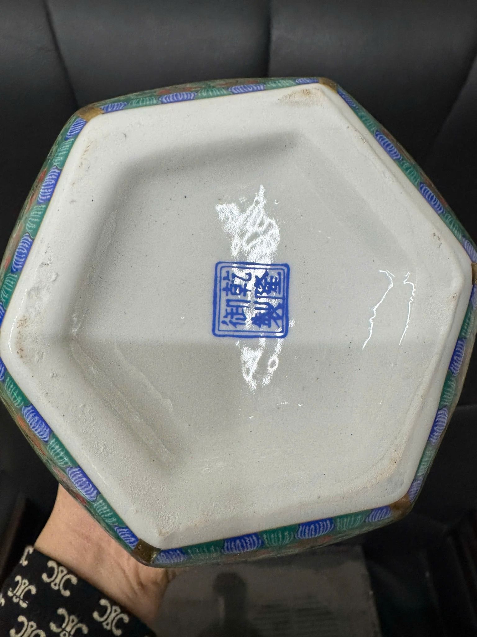  Bình Đa Giác men Pháp Lang – Họa Điểu sưu tầm BKCECN-9516 