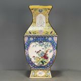  Bình Pháp Lang Tứ Diện Uyên Ương gần hoa sưu tầm BKCECN-9526 