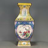  Bình Pháp Lang Tứ Diện Uyên Ương gần hoa sưu tầm BKCECN-9526 