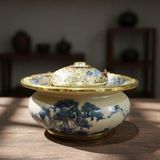  Điếu Bát Trúc Lâm Thất Hiền bọc đồng BKCECN-9549 