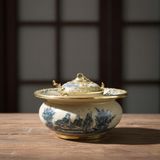  Điếu Bát Trúc Lâm Thất Hiền bọc đồng BKCECN-9549 