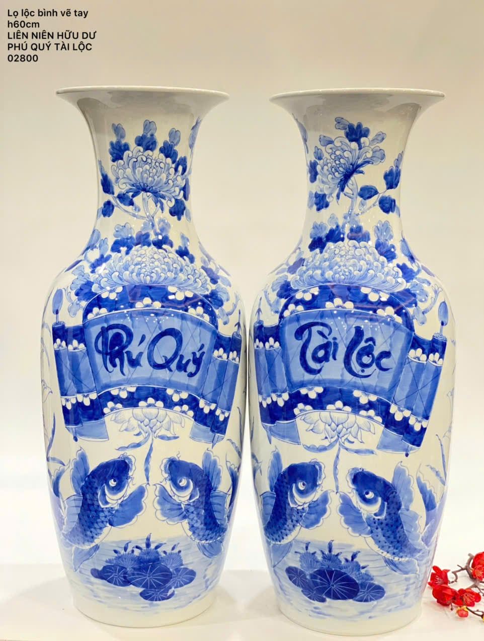  Lục Bình vẽ tay Phú Quý Tài Lộc BKCECN-9548 