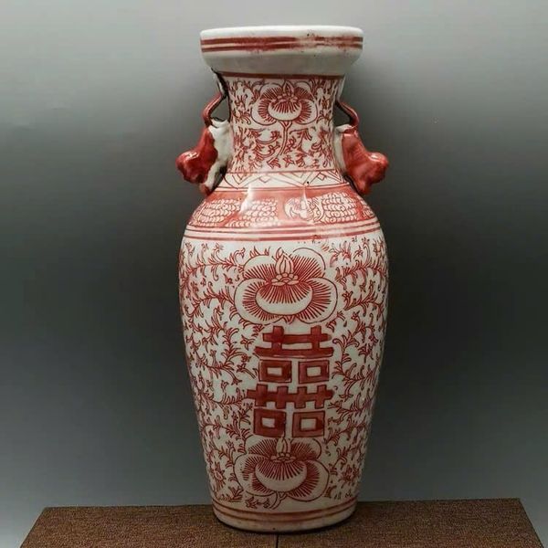  Bình Hoa Song Hỷ sưu tầm BKCECN-9533 