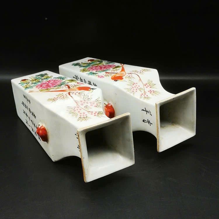  Bình Tứ Diện Phấn Thái Hoa Điểu sưu tầm BKCECN-9534 