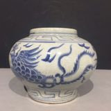  Hũ Rồng men già rạn rõ vẽ tay sưu tầm BKCECN-9542 