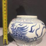  Hũ Rồng men già rạn rõ vẽ tay sưu tầm BKCECN-9542 