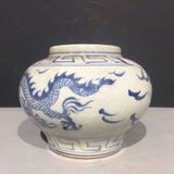  Hũ Rồng men già rạn rõ vẽ tay sưu tầm BKCECN-9542 