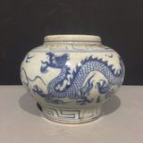  Hũ Rồng men già rạn rõ vẽ tay sưu tầm BKCECN-9542 