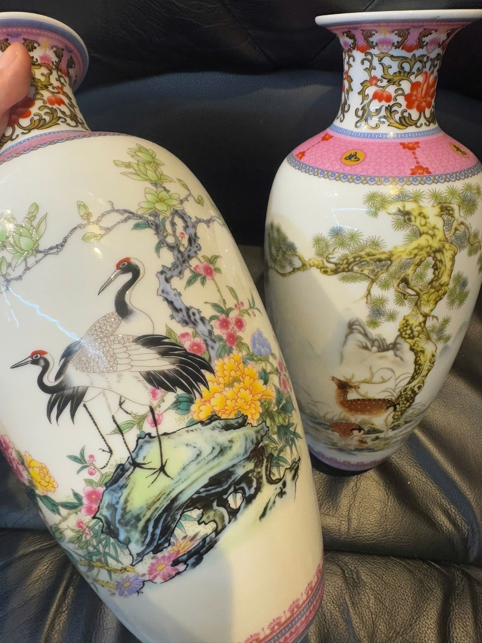  Cặp bình Tùng Hạc Diên Niên Hươu Đoan Phú Quý BKCECN-9563 