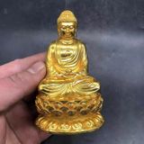  Tượng A Di Đà đồng xưa sưu tầm mạ vàng BKMECN-9513 