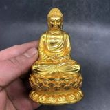  Tượng A Di Đà đồng xưa sưu tầm mạ vàng BKMECN-9513 