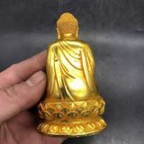  Tượng A Di Đà đồng xưa sưu tầm mạ vàng BKMECN-9513 