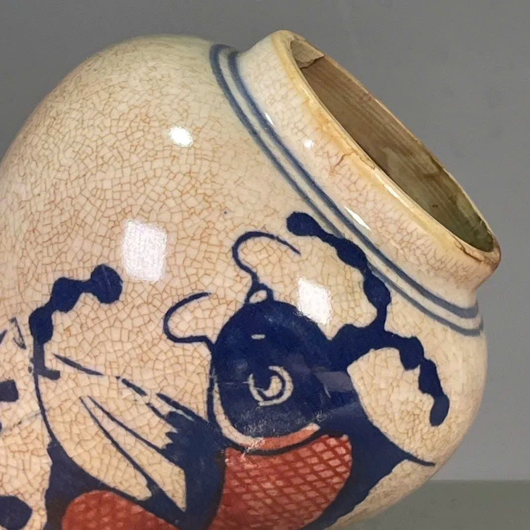  Choé gốm men rạn sưu tầm BKCECN-9554 