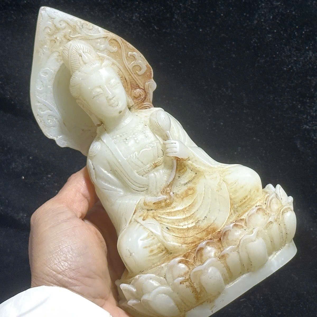  Tượng Phật Ngọc xưa sưu tầm BKSTCN-9477 