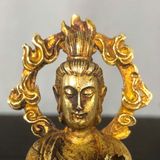  Tượng Phật Đồng Mạ Vàng BKMECN-9520 