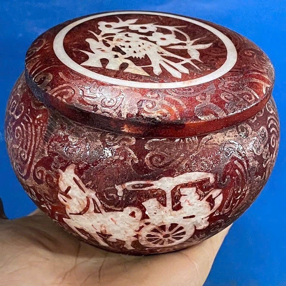  Hũ Trà hoa Điểu ngọc xưa sưu tầm BKCECN-9578 