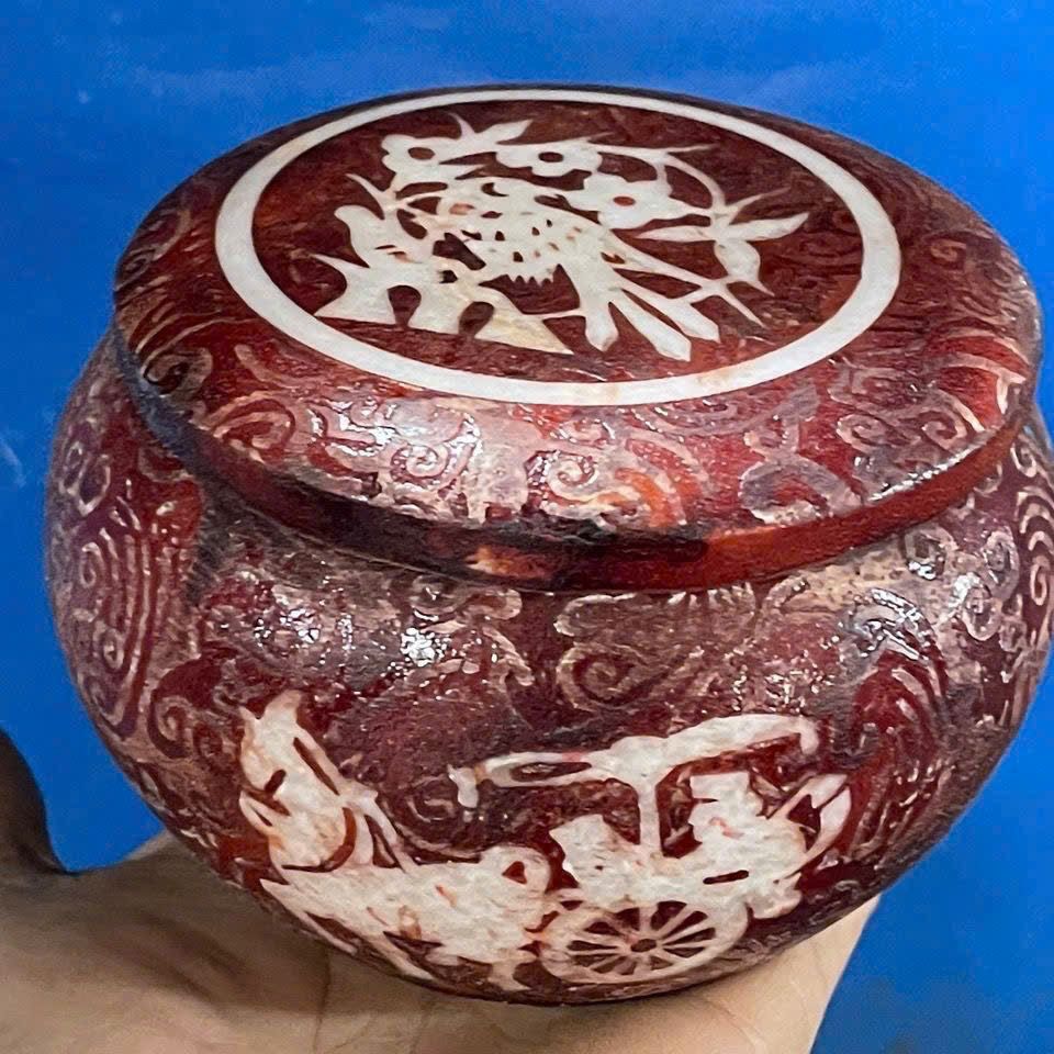  Hũ Trà hoa Điểu ngọc xưa sưu tầm BKCECN-9578 