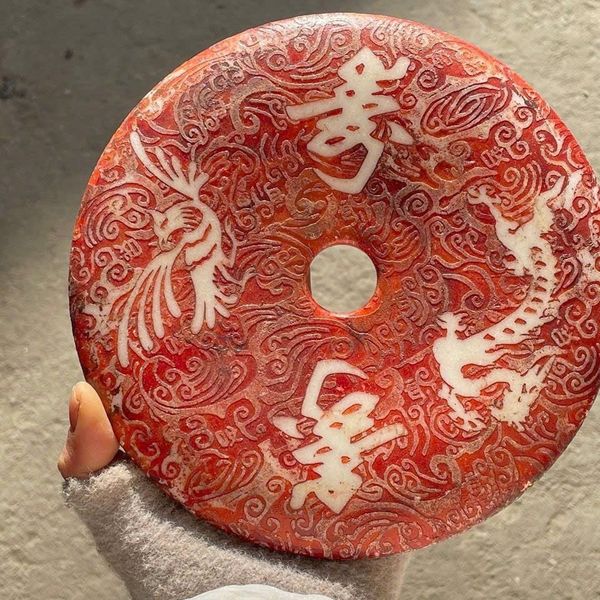  Ngọc bội Rồng Phượng xưa BKCECN-9581 