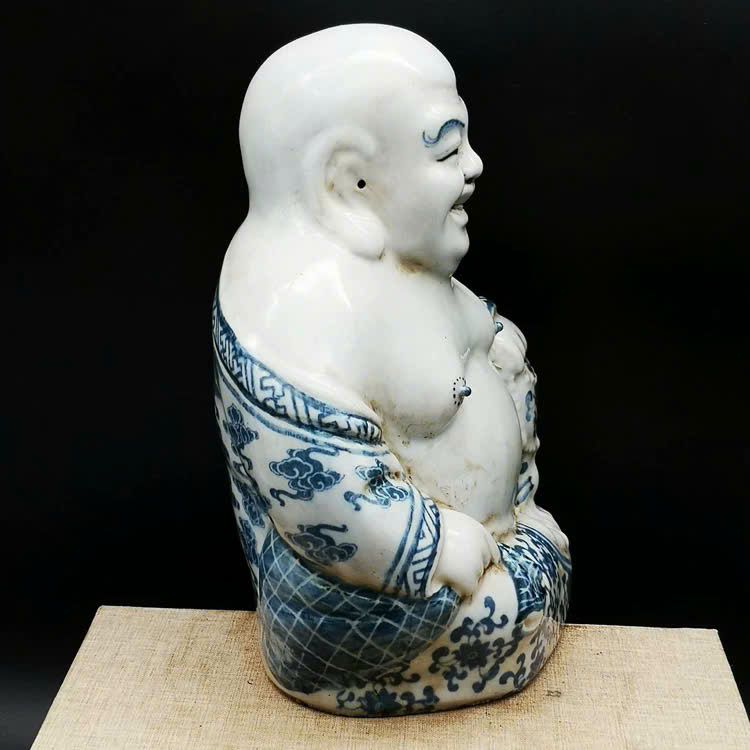  Tượng Di Lặc Sứ xanh sưu tầm BKCECN-9575 