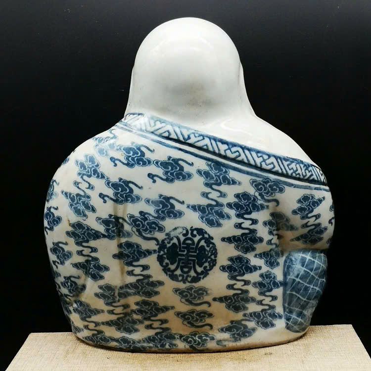  Tượng Di Lặc Sứ xanh sưu tầm BKCECN-9575 