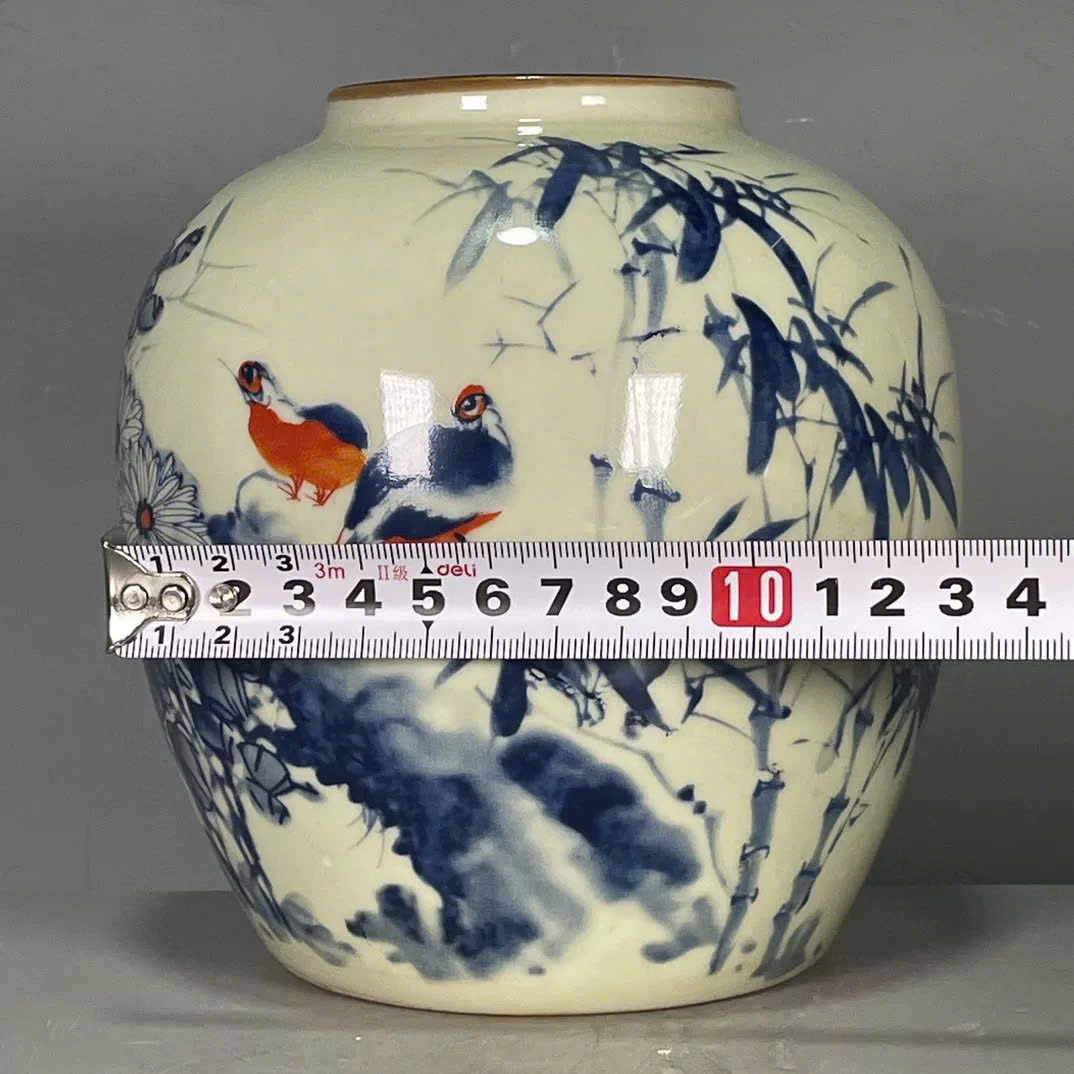  Hũ Trà hoa chim sưu tầm BKCECN-9578 