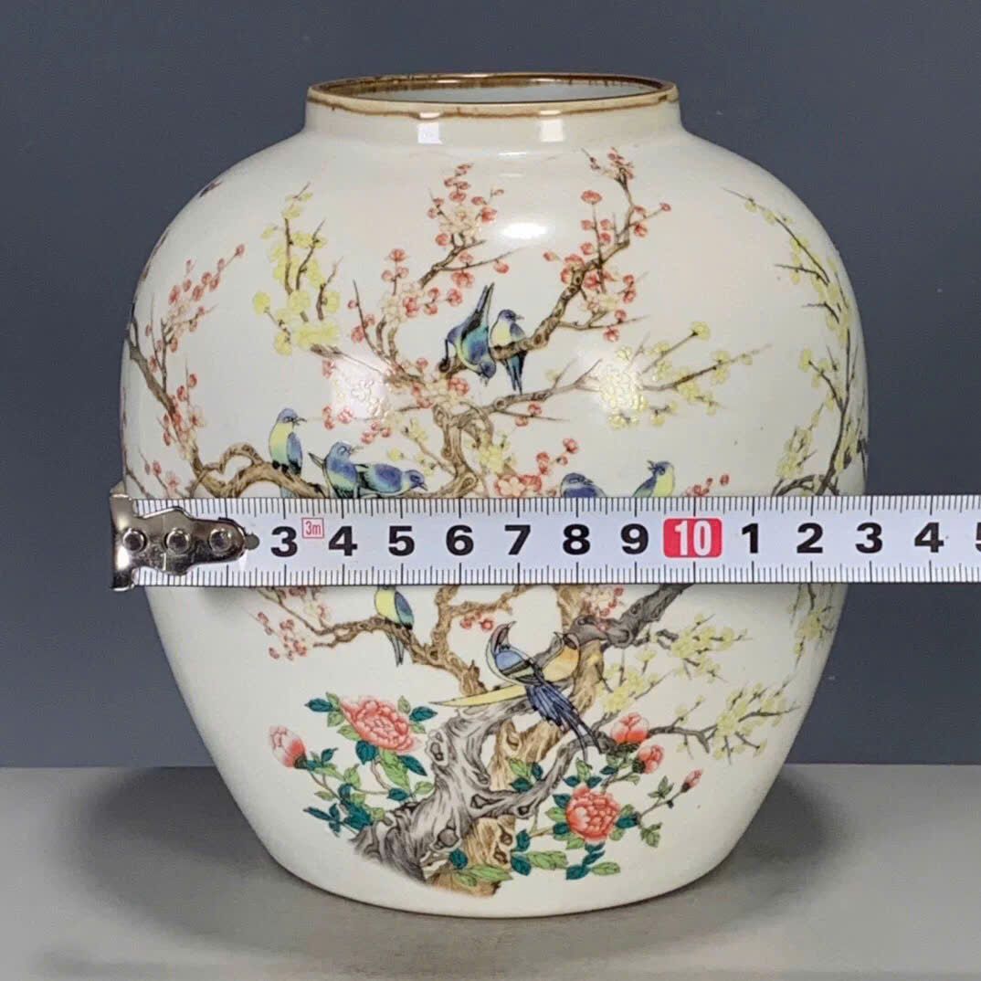  Hũ trà Hoa Điểu sưu tầm BKCECN-9580 