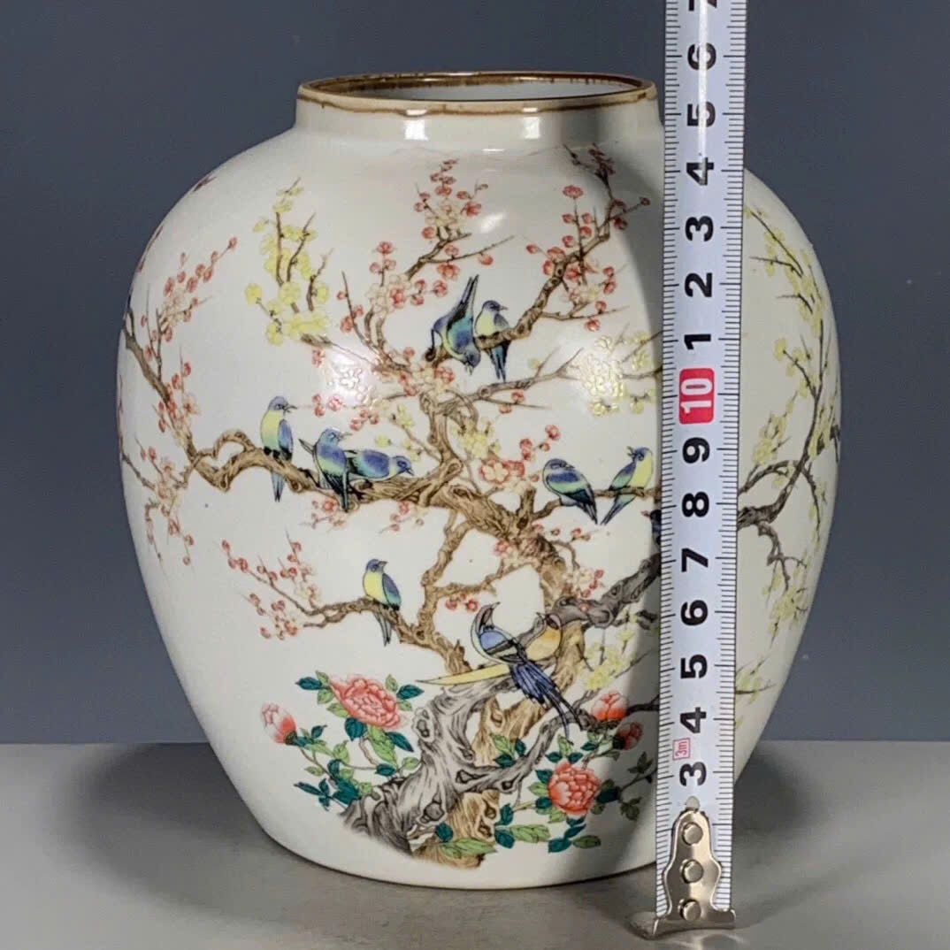  Hũ trà Hoa Điểu sưu tầm BKCECN-9580 