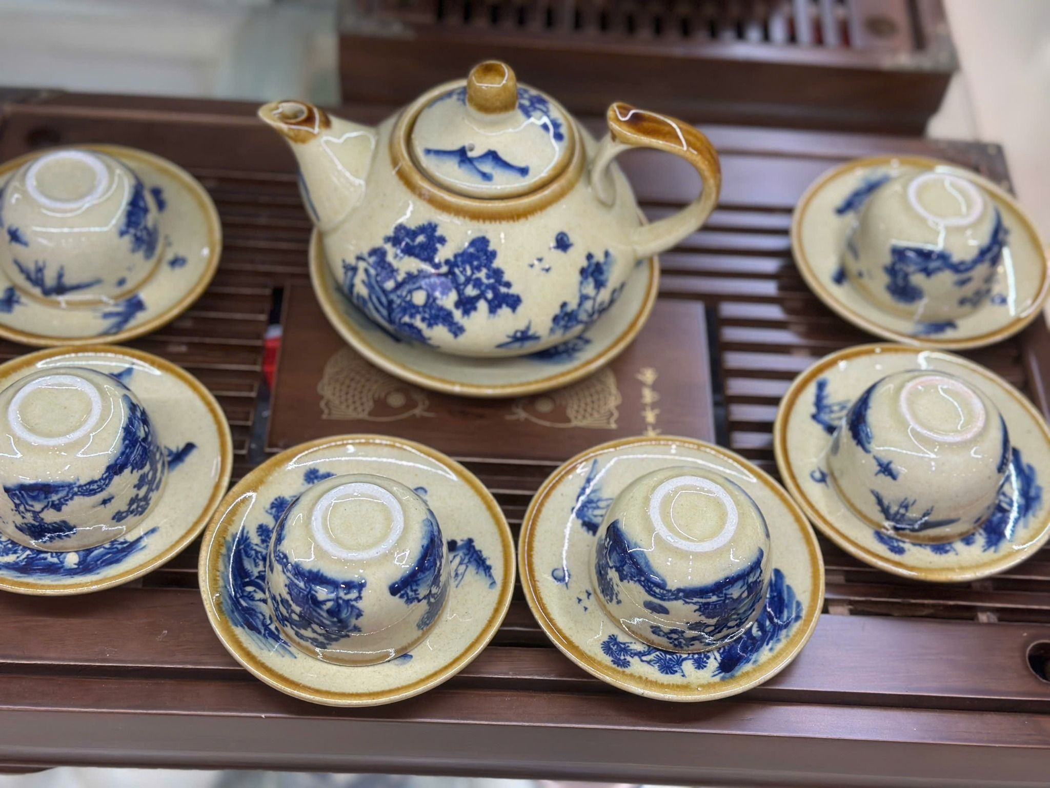  Bộ ấm chén Rùa Sơn Thủy Hữu Tình BKCECN-9589 