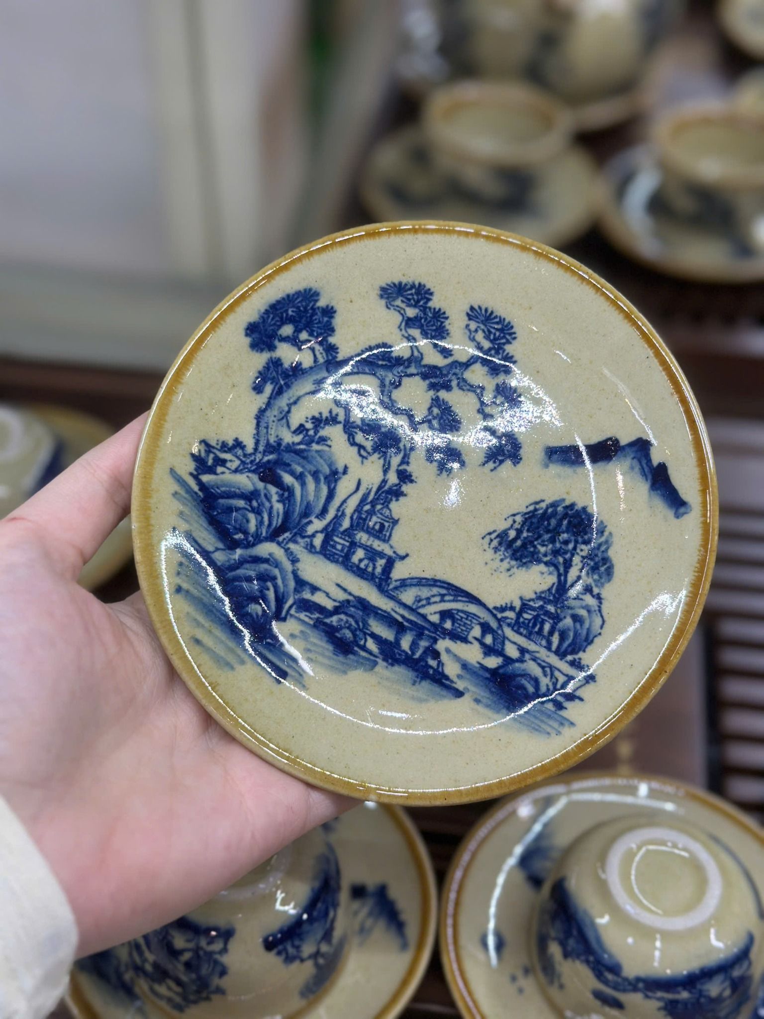  Bộ ấm chén Rùa Sơn Thủy Hữu Tình BKCECN-9589 