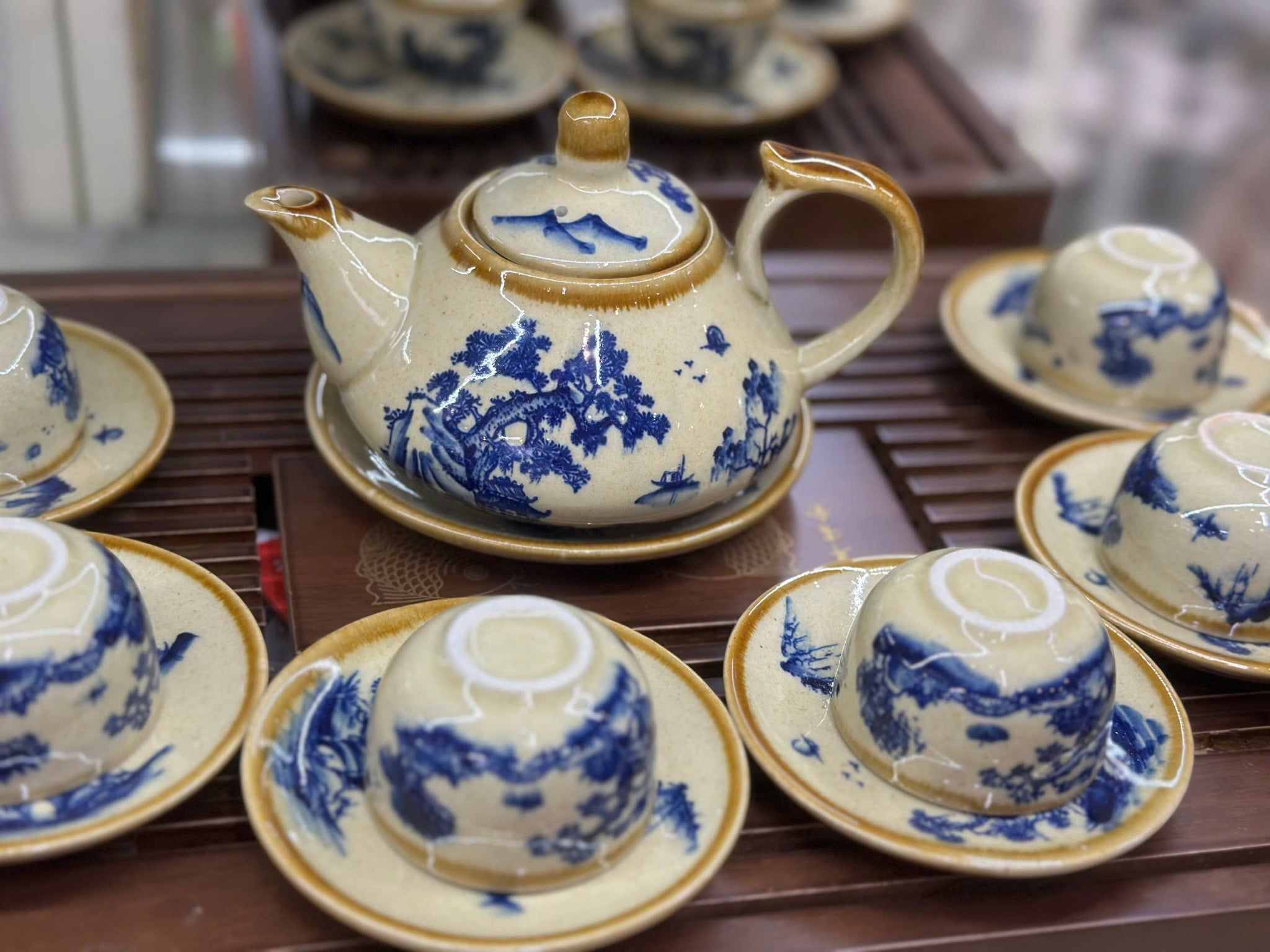  Bộ ấm chén Rùa Sơn Thủy Hữu Tình BKCECN-9589 