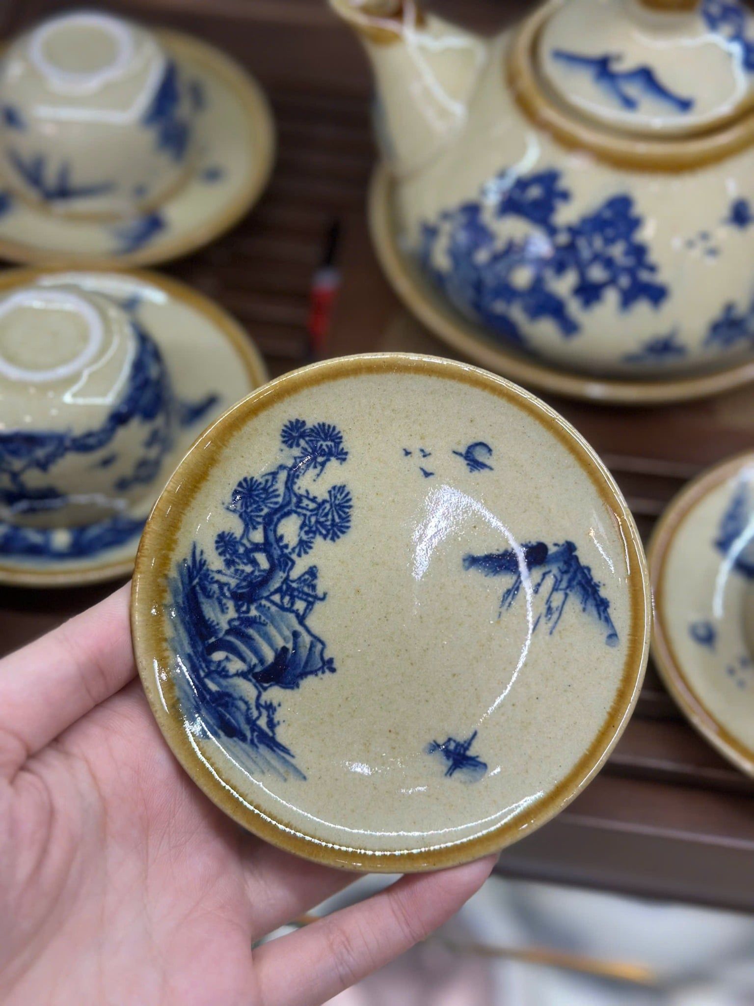  Bộ ấm chén Rùa Sơn Thủy Hữu Tình BKCECN-9589 