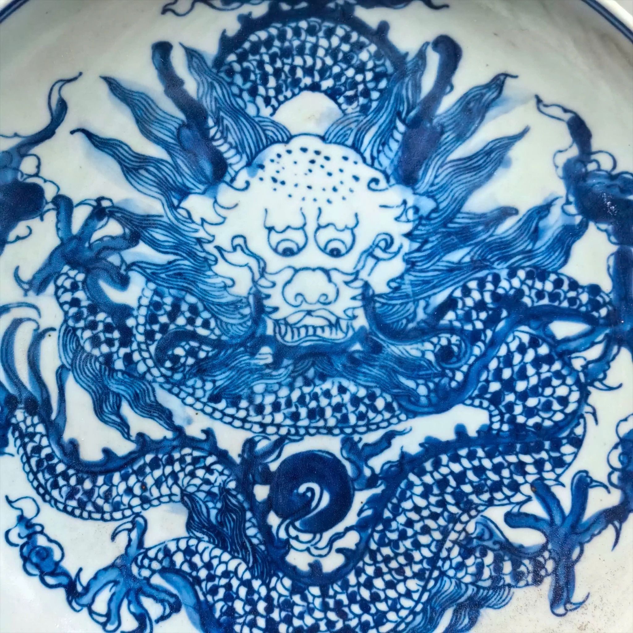  Đĩa Rồng xưa sưu tầm BKCECN-9585 