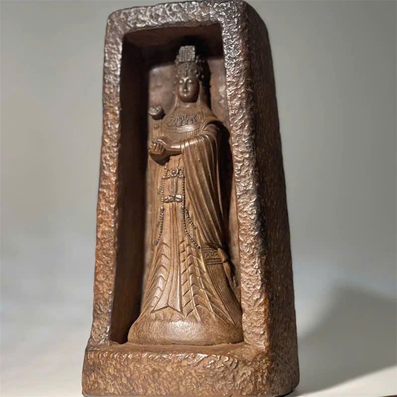  Tượng Phật Quan Âm đá sưu tầm BKCECN-9587 