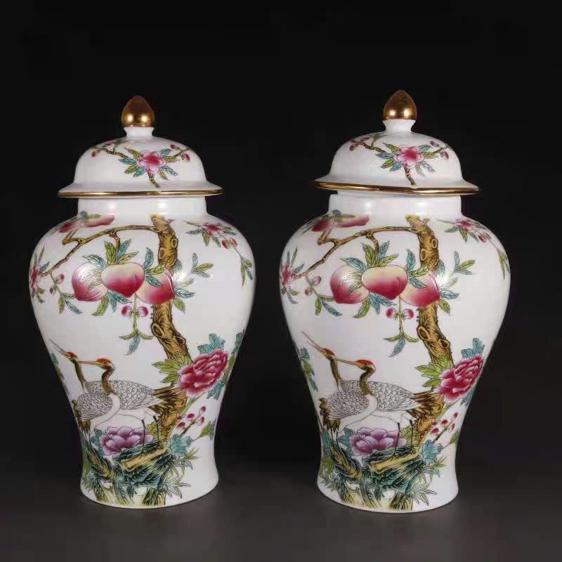  Cặp Bình Hạc Thọ Đào sưu tầm BKCECN-9591 