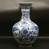  Bình Gốm Rồng Hoa Dây xưa sưu tầm BKCECN-9605 