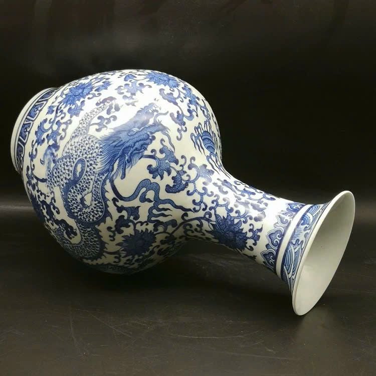  Bình Gốm Rồng Hoa Dây xưa sưu tầm BKCECN-9605 