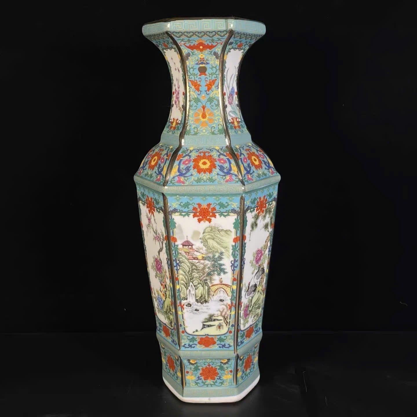  Bình Bổ Khung Tứ thời sưu tầm men Thiên Thanh BKCECN-9606 