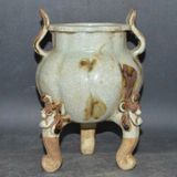  Lư Hương 3 chân men rạn già hàng xưa sưu tầm BKCECN-9607 