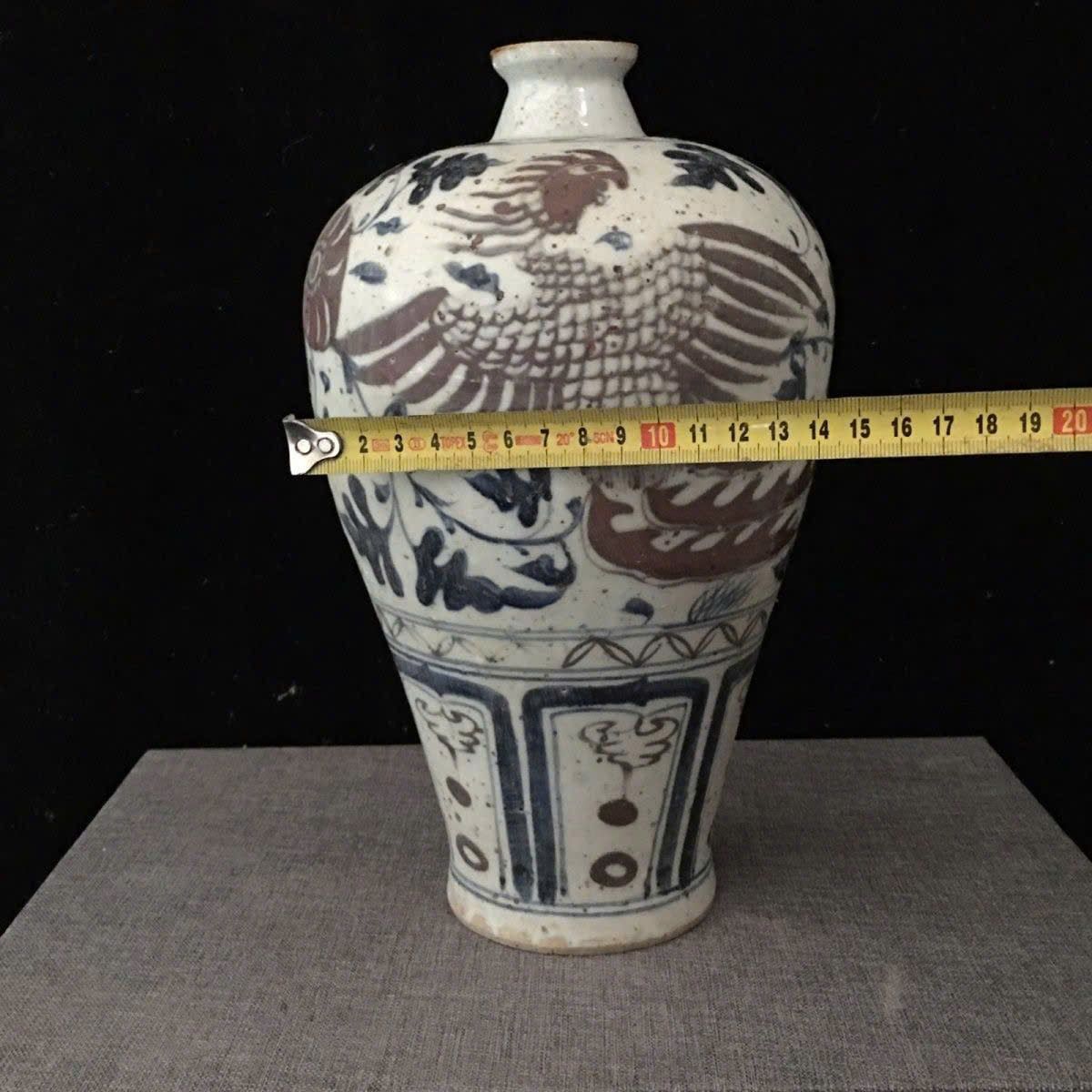  Mai Bình Kỳ Lân xưa men già nung củi BKCECN-9615 