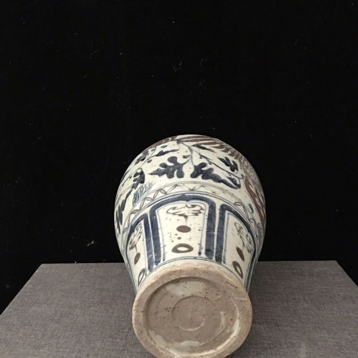  Mai Bình Kỳ Lân xưa men già nung củi BKCECN-9615 