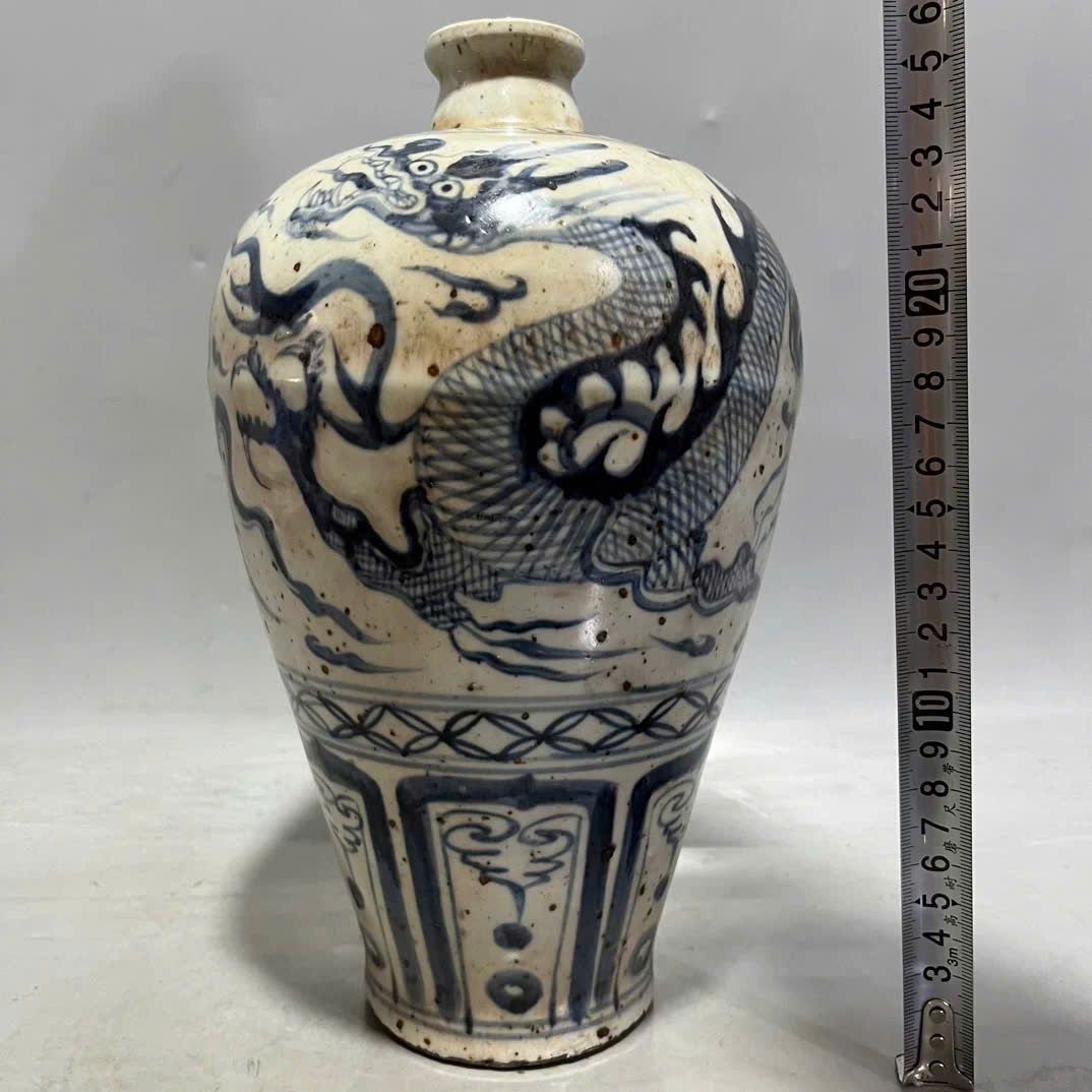  Mai Bình Rồng nung củi vẽ tay BKCECN-9616 