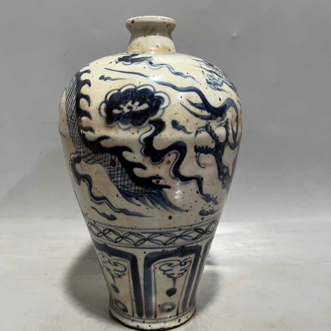  Mai Bình Rồng nung củi vẽ tay BKCECN-9616 