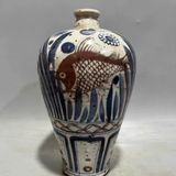  Bình Ngư Tảo nung củi vẽ tay BKCECN-9617 