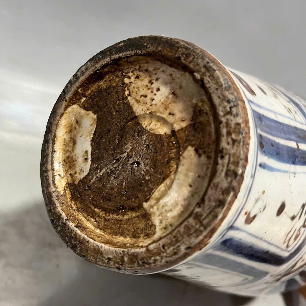  Bình Ngư Tảo nung củi vẽ tay BKCECN-9617 