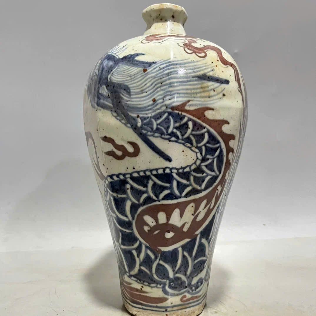  Mai Bình Rồng vẽ tay nung củi BKCECN-9619 