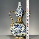  Bình Hồ Lô họa tiết vẽ tay Rồng – Phượng BKCECN-9624 