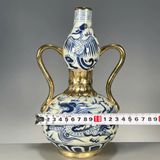  Bình Hồ Lô họa tiết vẽ tay Rồng – Phượng BKCECN-9624 